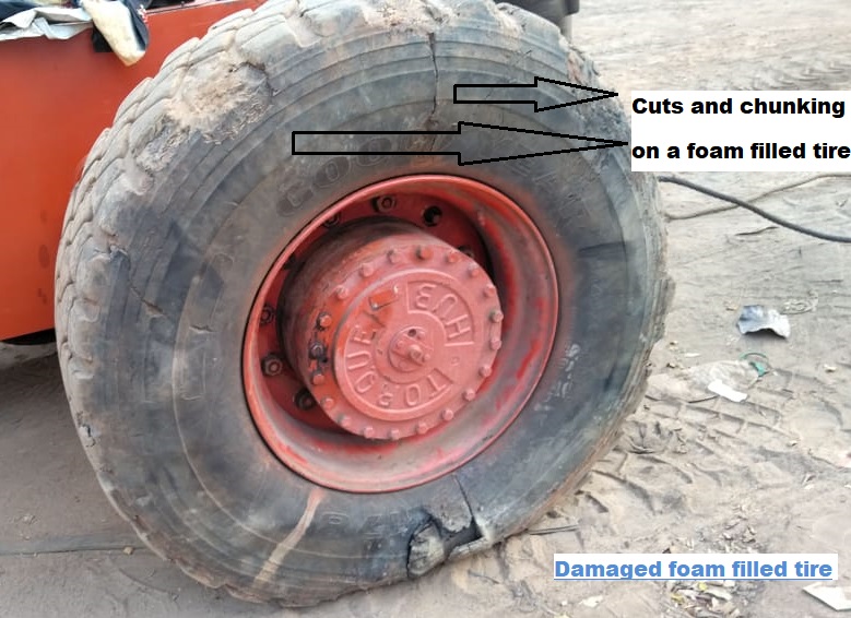 Damaged-Foam-Filled-Tire