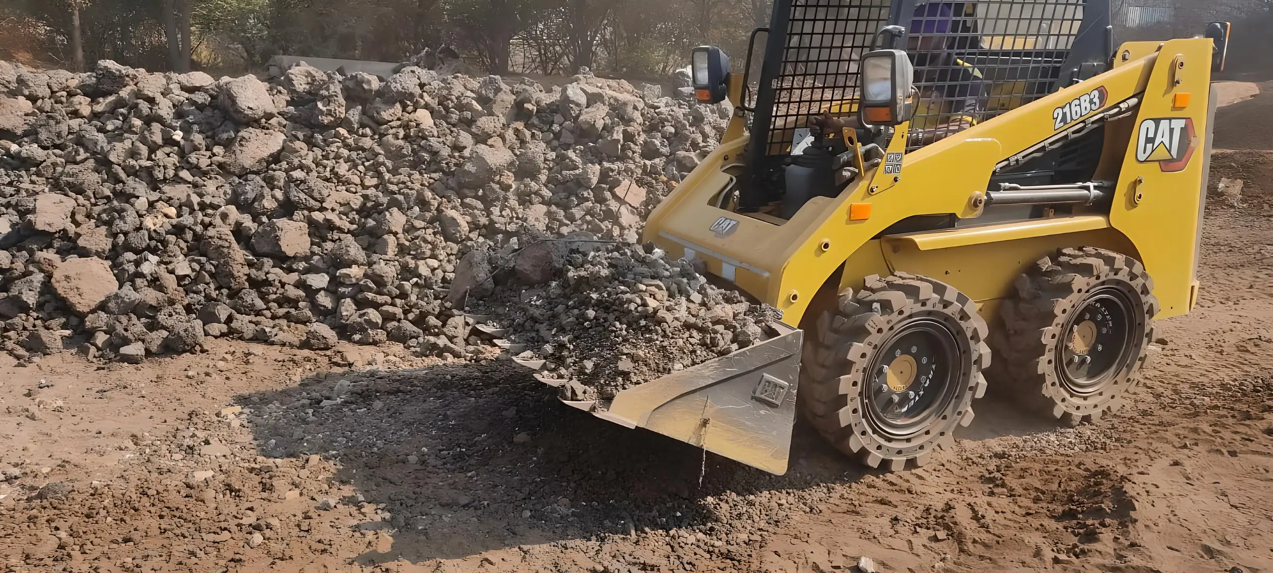 Skid- Steer-Tire- Construction