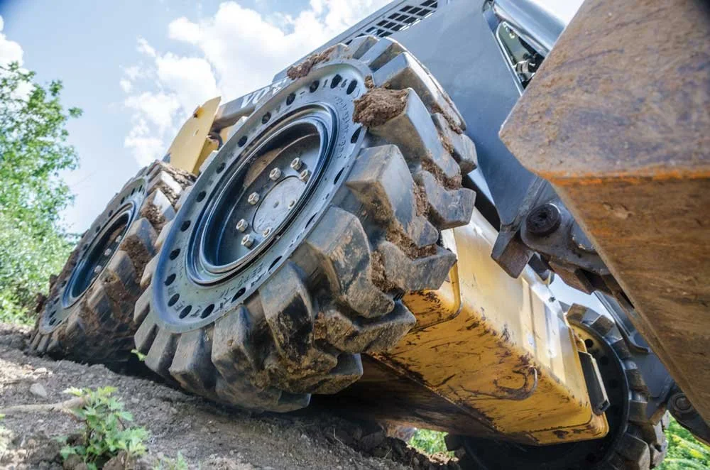 Skid Steer Solid Tire closeup WEBP